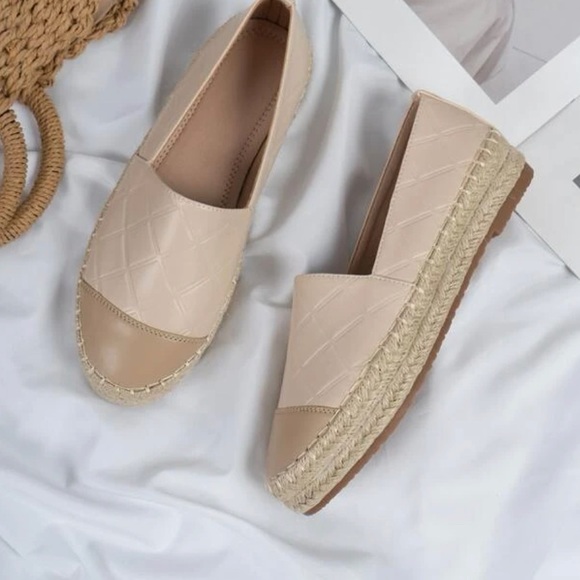 Shoes - Coco Two Tone Espadrille Shoe